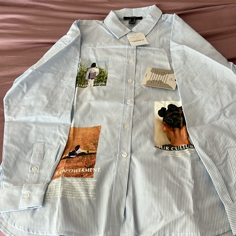 Henry Jones woven top blue pinstripe